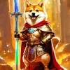 Warrior Shiba Inu Diamond Painting