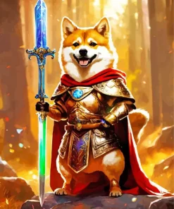 Warrior Shiba Inu Diamond Painting