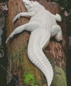 White Alligator Diamond Painting