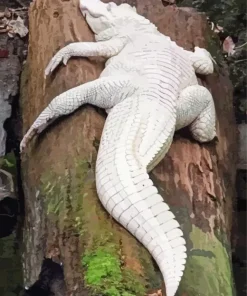 White Alligator Diamond Painting