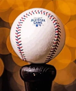 White Baseball Diamond Painting