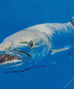 Wild Barracuda Fish Diamond Painting