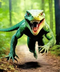 Wild Komodo Dragon Diamond Painting