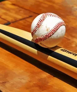 Wooden Baseball Bat Diamond Painting