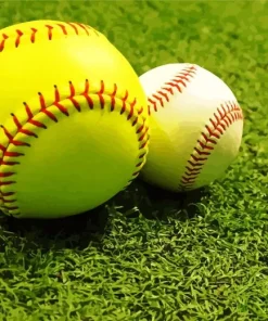 Yellow And White Baseballs Diamond Painting