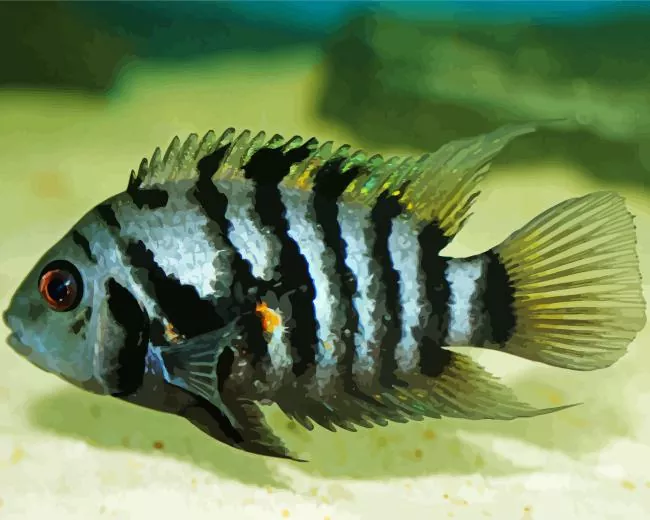 zebra Cichlid Diamond Paints Zebra Cichlid Diamond Painting