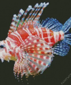 Zebra Lionfish Diamond Painting