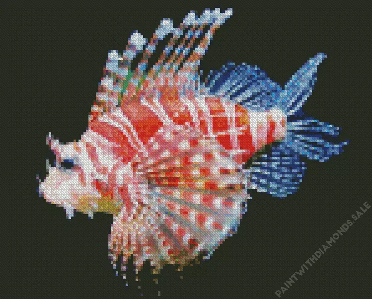 zebra Lionfish Diamond Paintings Zebra Lionfish Diamond Painting