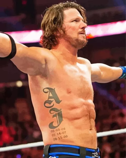 AJ Styles wrestler Diamond Paintings AJ Styles Wrestler Diamond Painting
