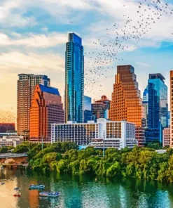 Austin Skyline Diamond Painting