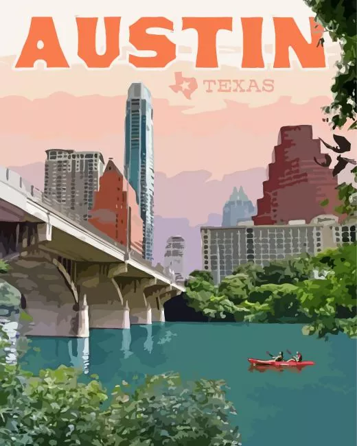 Austin poster Diamond Paints Austin Poster Diamond Painting
