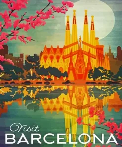 Barcelona Poster Diamond Painting