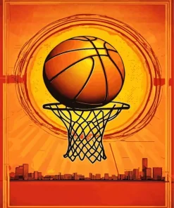 Basketball And Hoop Diamond Painting