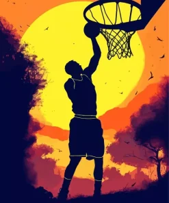 Basketball Silhouette Diamond Painting