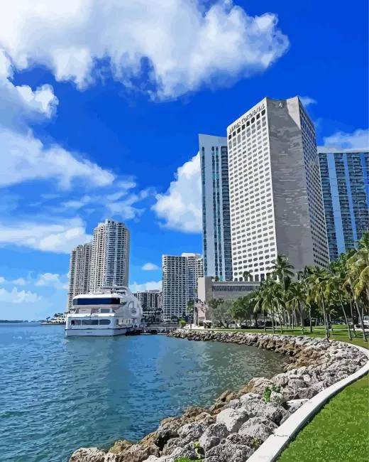 Bayfront Park Diamond By Numbers Bayfront Park Diamond Painting