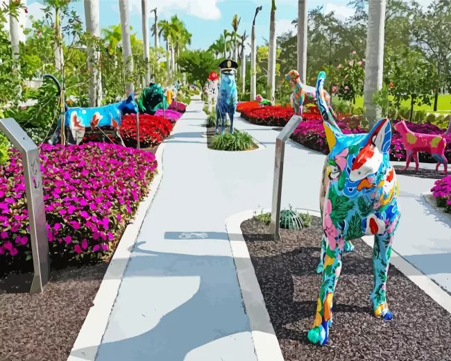 Bayfront Park Miami Diamond By Numbers Bayfront Park Miami Diamond Painting