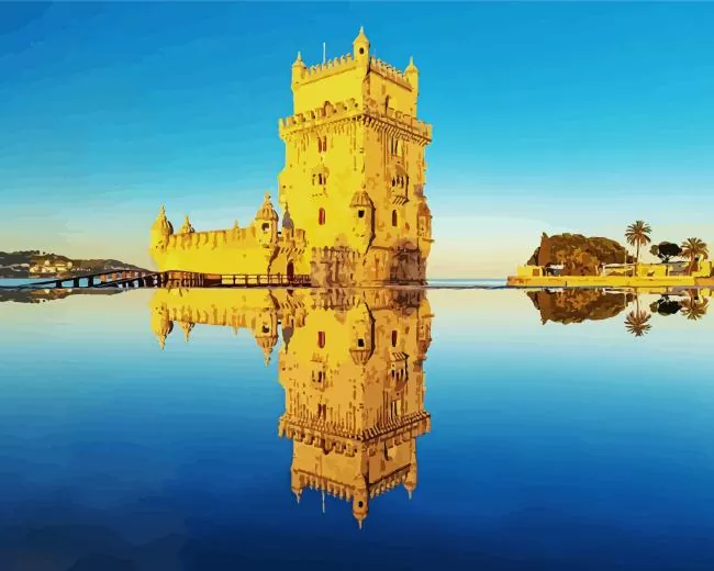 Belem Tower Lisbon Diamond Paints Belem Tower Lisbon Diamond Painting