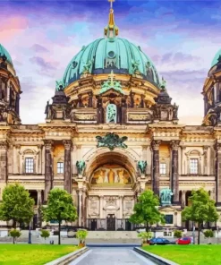 Berlin Cathedral Sunset Diamond Painting