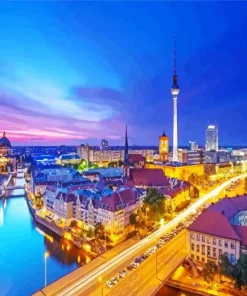 Berlin At Night Diamond Painting
