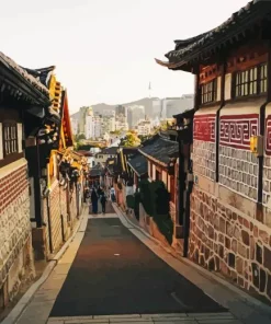 Bukchon Hanok Village Diamond Painting