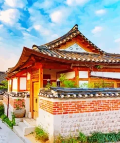 Bukchon Hanok Village Seoul Diamond Painting