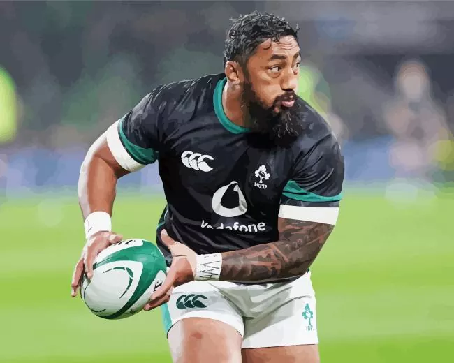 Bundee Aki rugby player Diamond Paintings Bundee Aki Rugby Player Diamond Painting