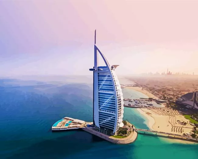 Burj Al Arab Diamond Paints Burj Al Arab Diamond Painting