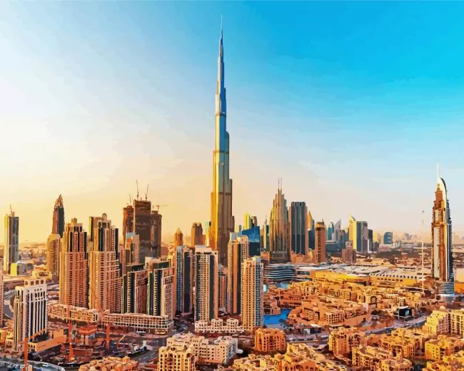 Burj Khalifa Tower Diamond Paints Burj Khalifa Tower Diamond Painting