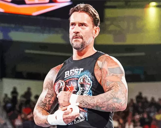 CM Punk wrestler Diamond Paintings CM Punk Wrestler Diamond Painting