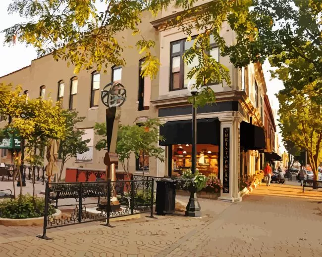 Champaign Illinois Diamond By Numbers Champaign Illinois Diamond Painting