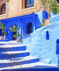 Chefchaouen Morocco City Diamond Painting