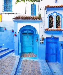 Chefchaouen The Blue City Diamond Painting