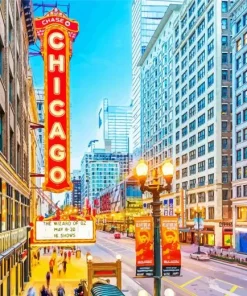 Chicago City In Illinois Diamond Painting
