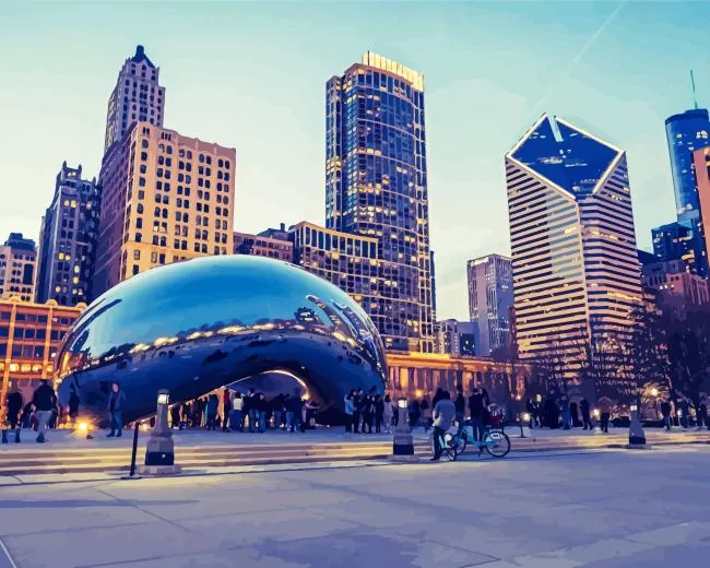 Chicago city Diamond Paintings Chicago City Diamond Painting