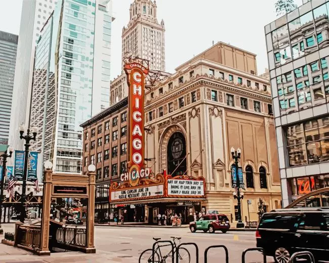 Chicago city center Diamond Paintings Chicago City Center Diamond Painting
