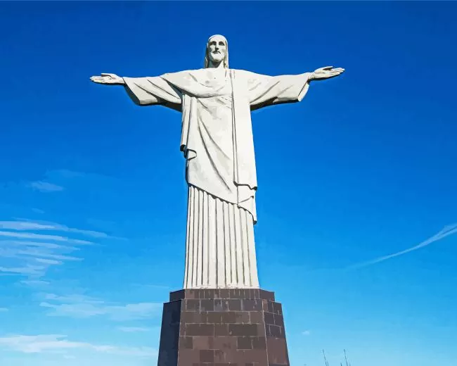 Christ the Redeemer Diamond By Numbers Christ The Redeemer Diamond Painting