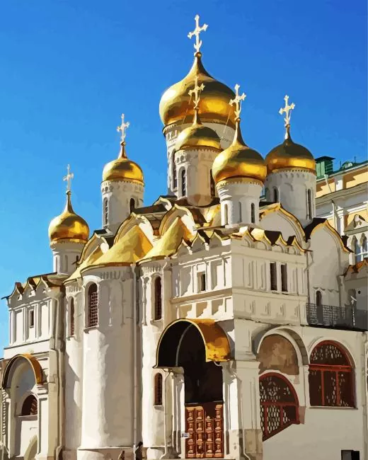 Church of the Assumption Moscow Diamond Paints Church Of The Assumption Moscow Diamond Painting