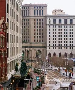 Cleveland City Buildings Diamond Painting