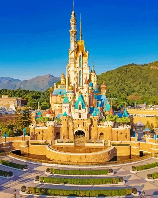 Disneyland in Hong Kong Diamond By Numbers Disneyland In Hong Kong Diamond Painting