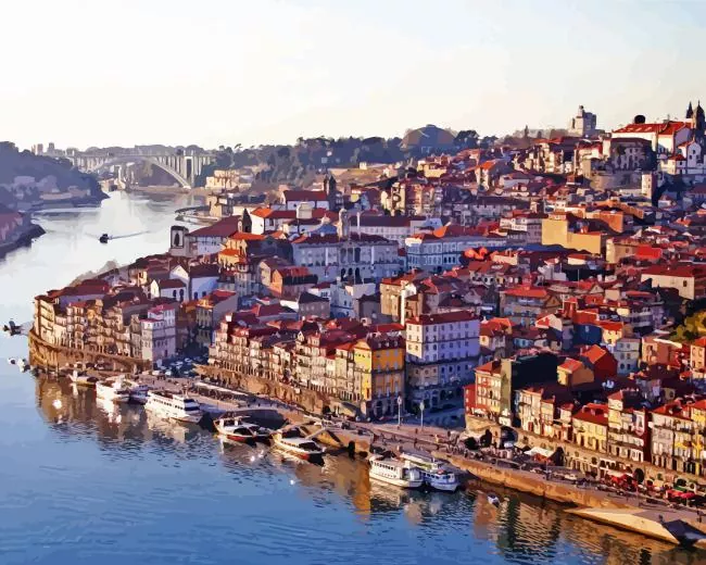 Douro River Porto Diamond Paints Douro River Porto Diamond Painting