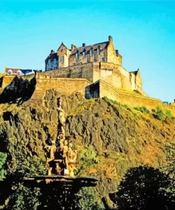 Edinburgh Castle Scotland Diamond Painting