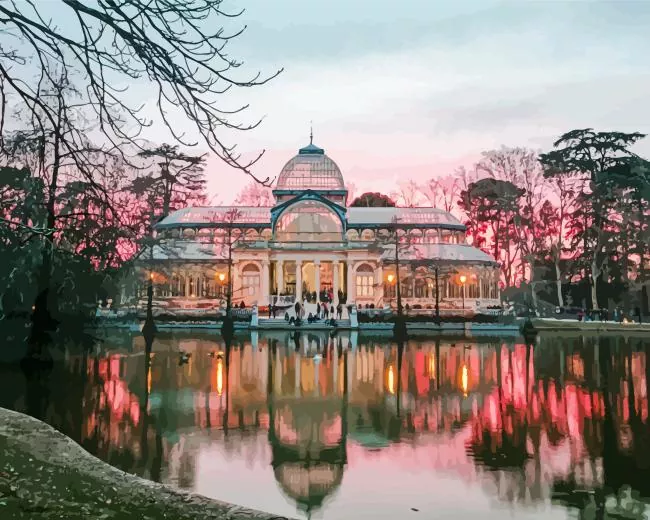 El Retiro Park Diamond Paintings El Retiro Park Diamond Painting