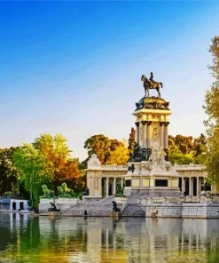 El Retiro Park Madrid Diamond Painting