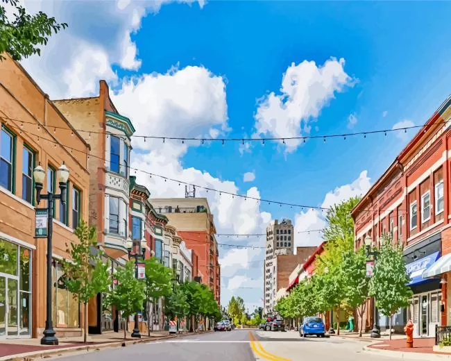 Elgin Illinois Diamond By Numbers Elgin Illinois Diamond Painting