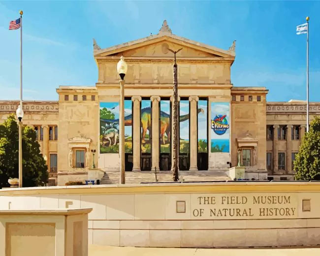 Field Museum North Entrance Diamond Paintings Field Museum North Entrance Diamond Painting