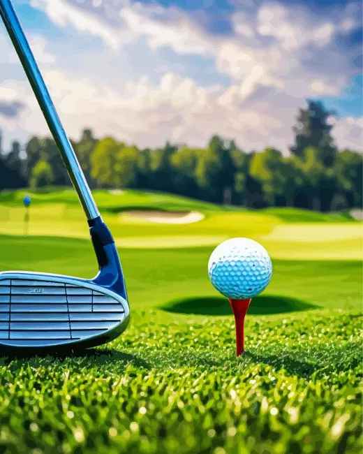 Golf Diamond By Numbers Golf Diamond Painting