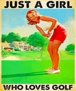 Golfer Diamond Painting