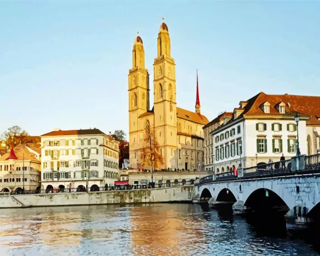 Grossmünster Diamond Paints Grossmunster Diamond Painting