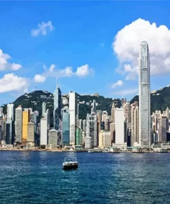 Hong Kong Island Skyline Diamond Painting