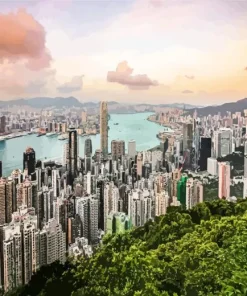 Hong Kong Skyline Diamond Painting